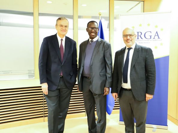 Le Président du CNRA, Babacar DIAGNE, Vice-président du REFRAM, hôte de L‘ERGA à Bruxelles